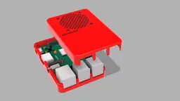 Raspberry Pi 3B+ case (screwless) 3d model