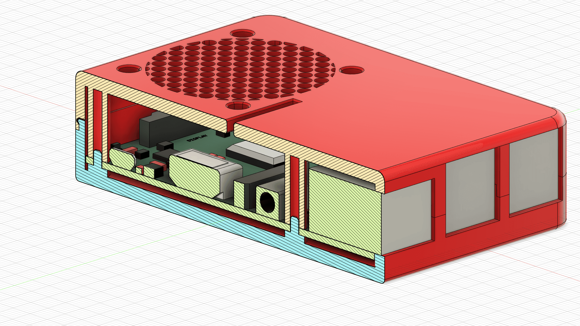 Raspberry Pi 3B+ case (screwless) 3d model
