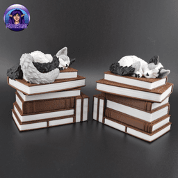 Stack O' Books - Container Décor 3d model