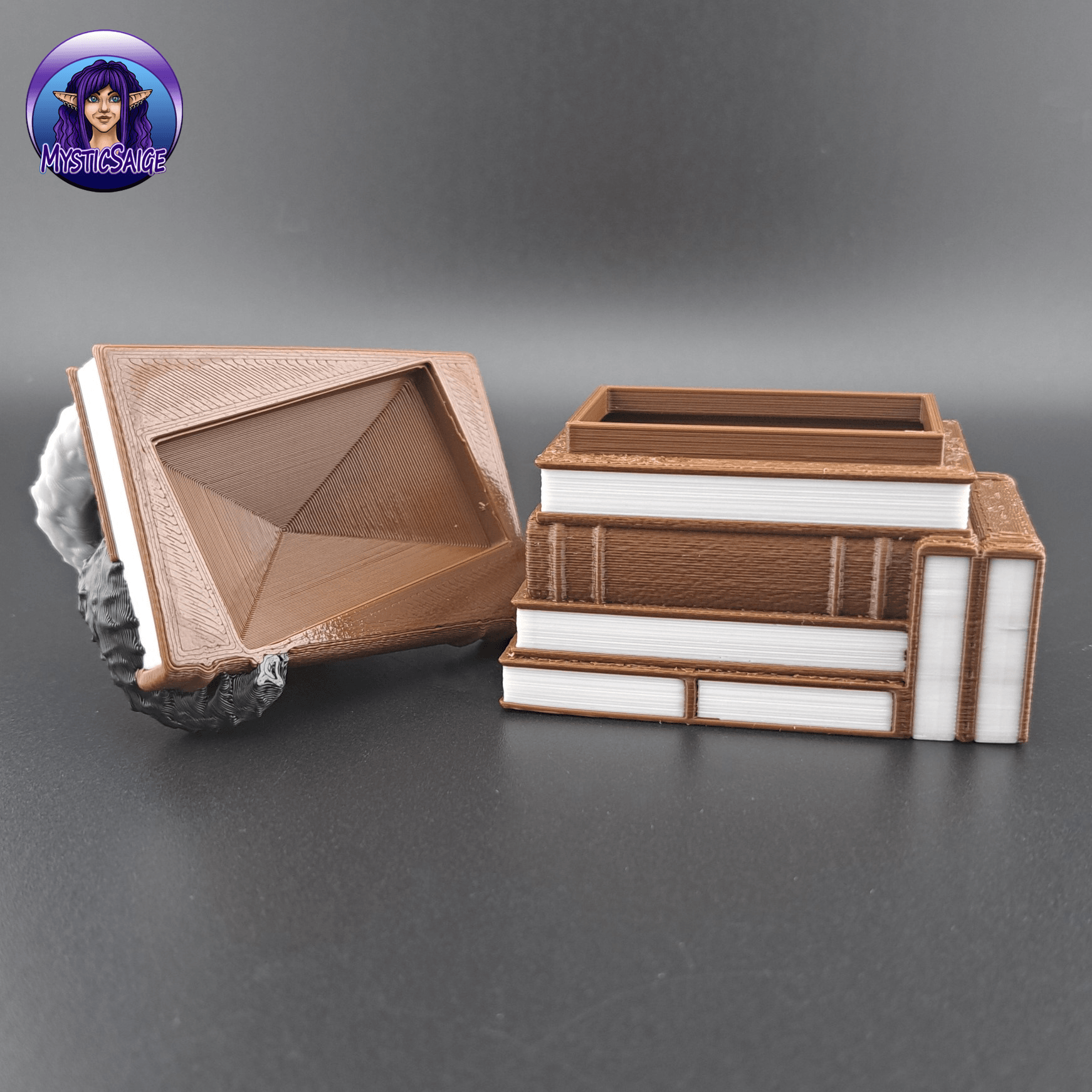 Stack O' Books - Container Décor 3d model
