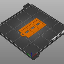 Minimalistic Card-sized SD Card Holder 3d model