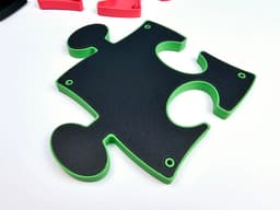 Puzzle Picture Frame Interlocking Silly Home Decor 3d model
