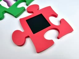 Puzzle Picture Frame Interlocking Silly Home Decor 3d model