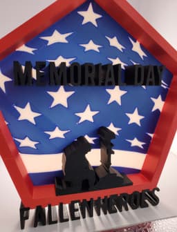 Memorial Day Home Art Collection 3d model
