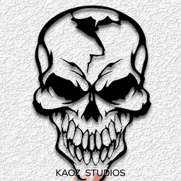 skull wall art bones wall decor demon decoration 3d model
