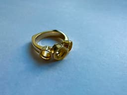Three Stone Bezel Setting Engagement Ring 3d model
