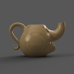 teapot- planter - vase - urn - candy dish - candle holder 3 3d model