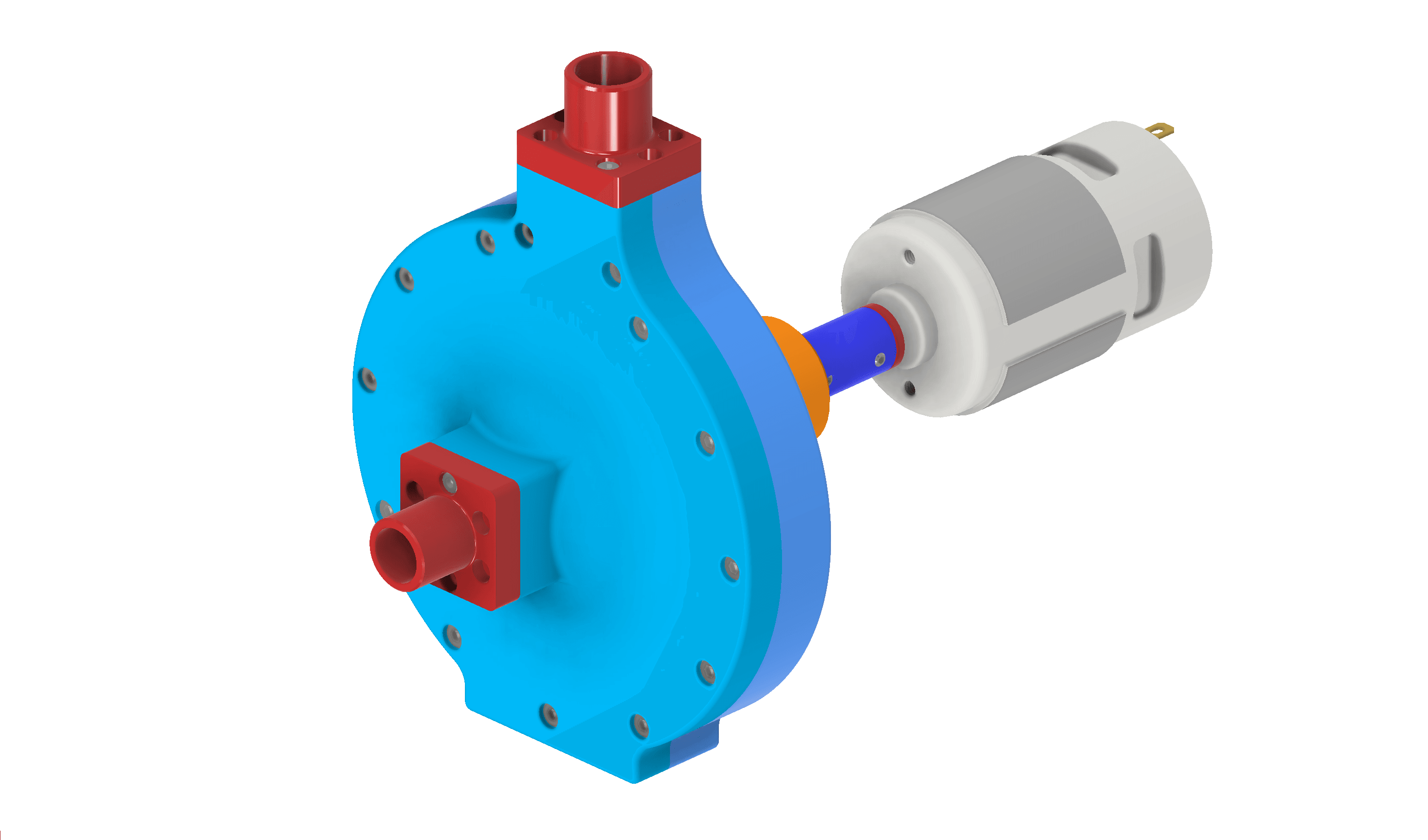 CENTRIFUGAL PUMP USING 775 MOTOR 3d model