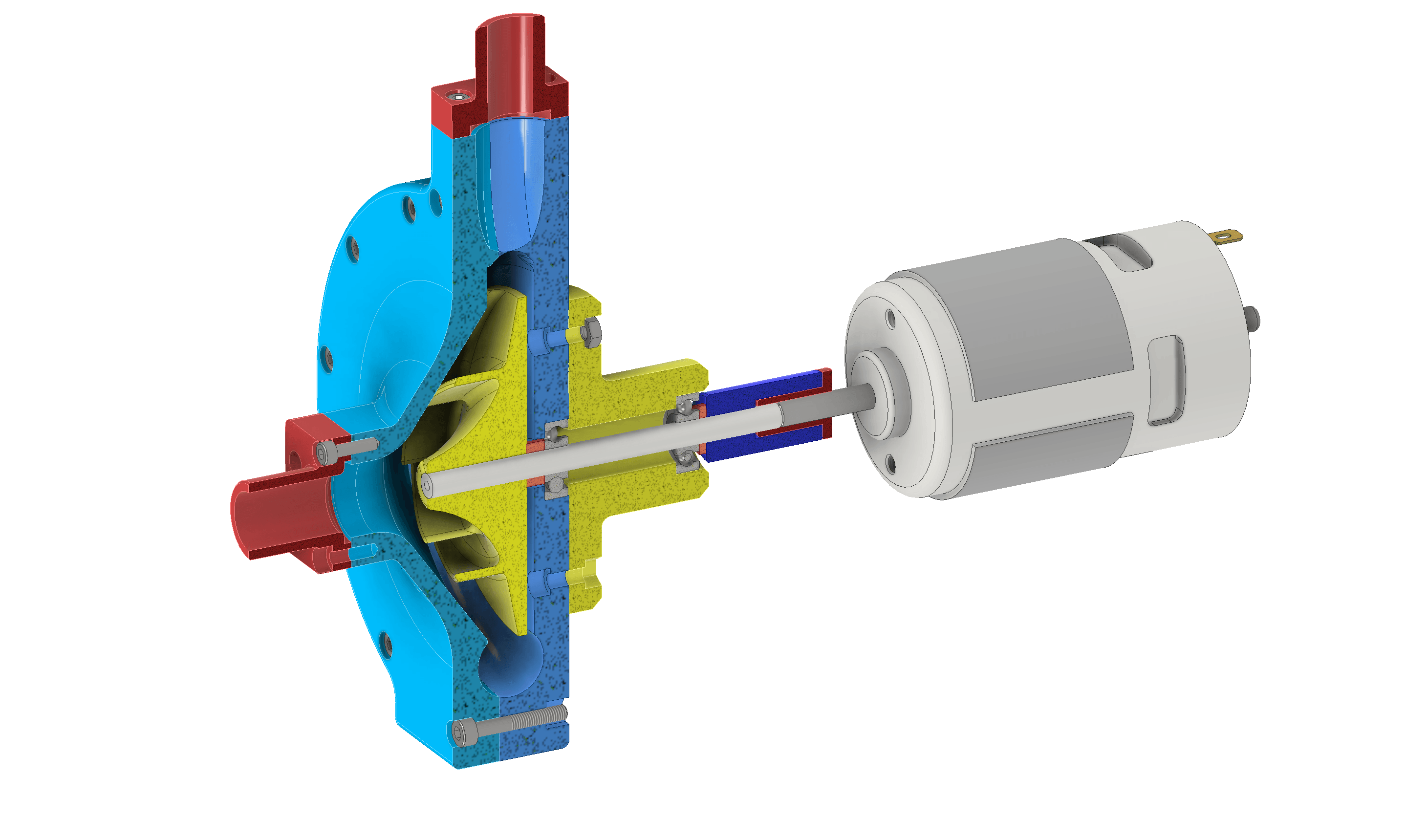 CENTRIFUGAL PUMP USING 775 MOTOR 3d model
