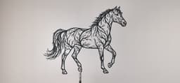Elegant Horse 2D Wall Art.stl 3d model
