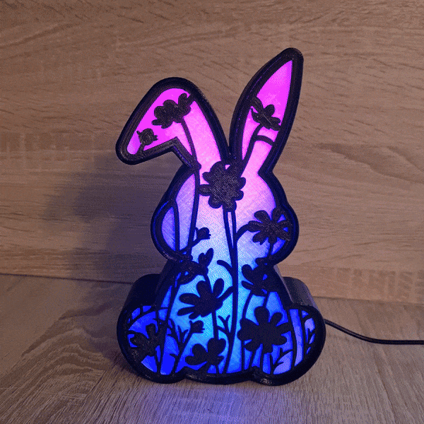 BUNNY RABBIT LED LAMP 3d model