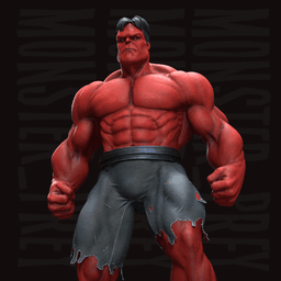 Red Hulk FREE 3D Print model 3d model