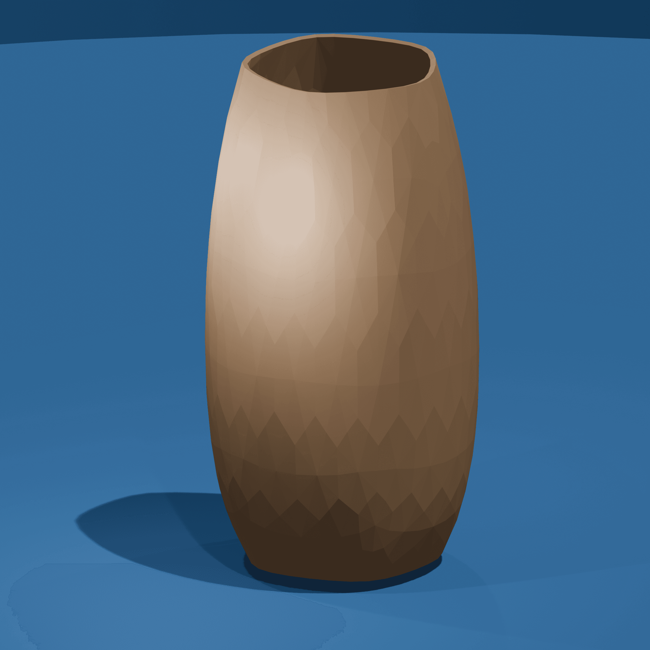 Geodesic Faceted Vase 3d model
