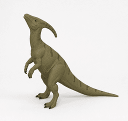 Realistic Parasaur Dinosaur Figurine 3d model