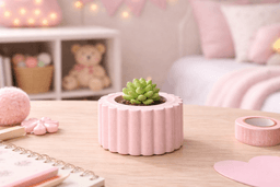 Mini Fluted Holder STL Mini Planter / Candle Holder 3D Print | Ribbed Succulent Pot STL 3d model