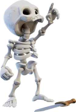 Skeleton from clash royale 3d model