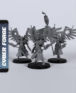 Mistral Squad - With Free Cyberpunk - Sci-Fi Gift Ideas for RPG and Wargamers 3d model