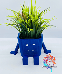 Mittens the happy planter / no supports / 3mf included 3d model