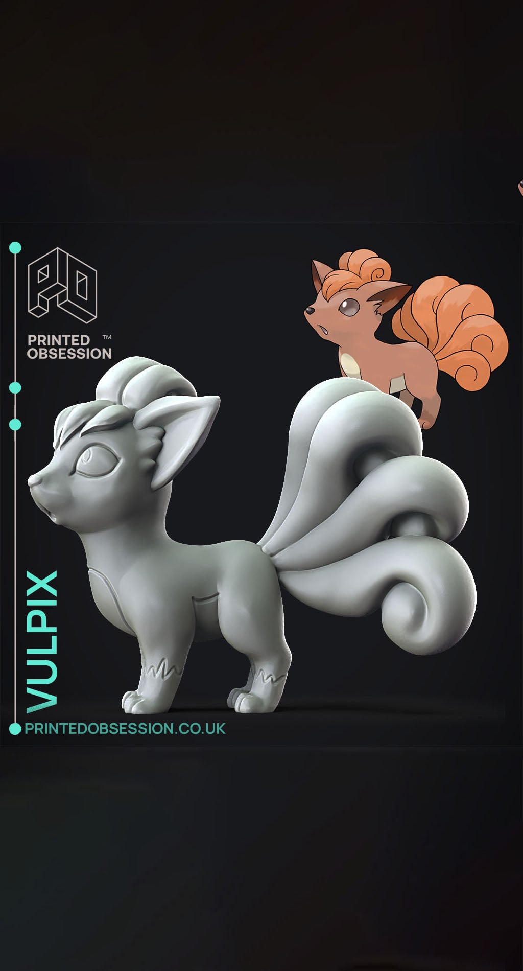 Vulpix - Pokemon - Fan Art 3d model