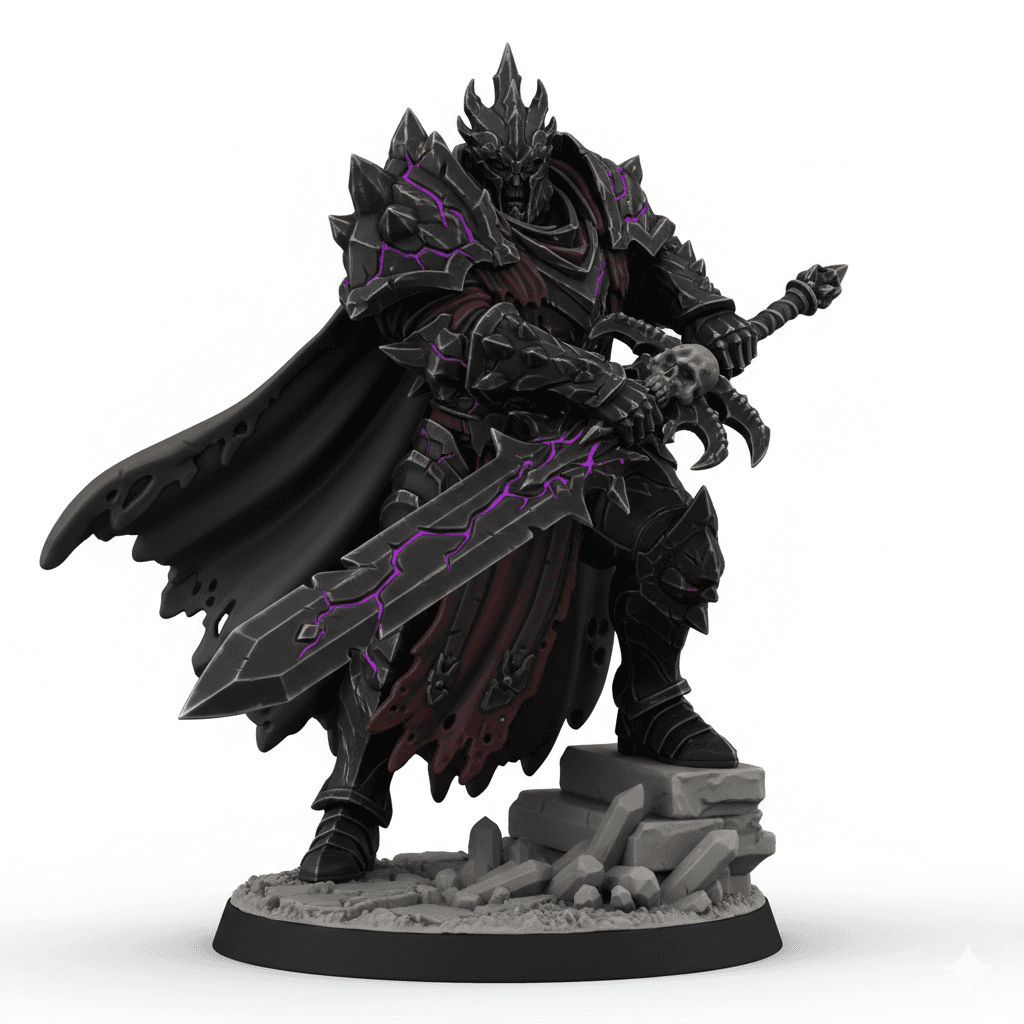 Corrupted Paladin Crystal Armor Detailed STL Model 3d model