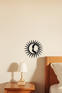 Sun And Moon Wall Art, Wall Decor, Home Decor 3d model