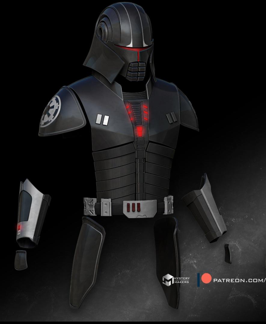 Inquisitor Starkiller armor 3d model