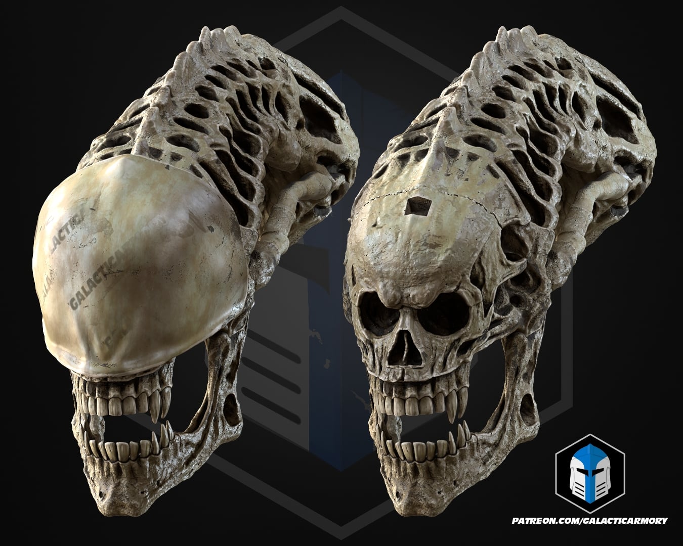 Xenomorph Skull - 3D Print Files 3d model