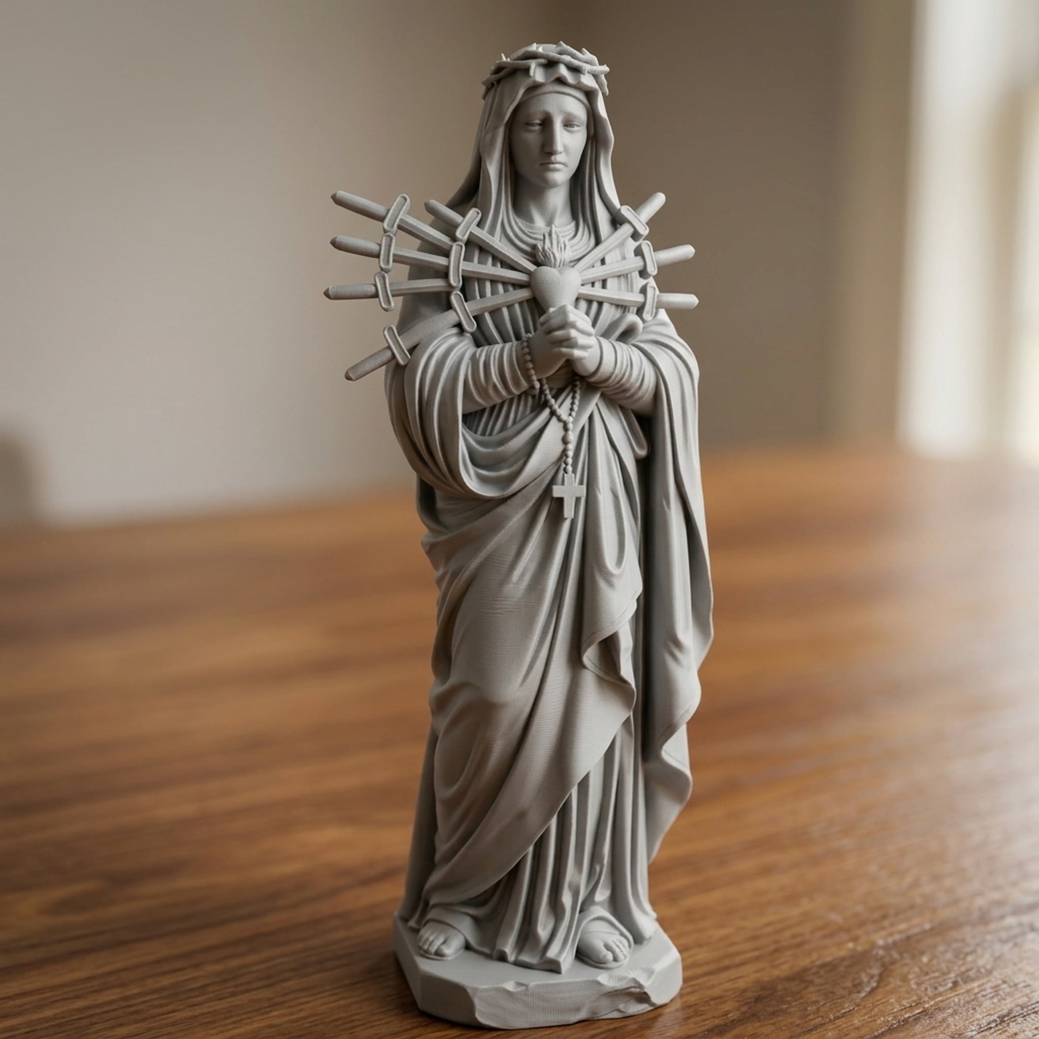 Our Lady Sorrows Statue 3d model
