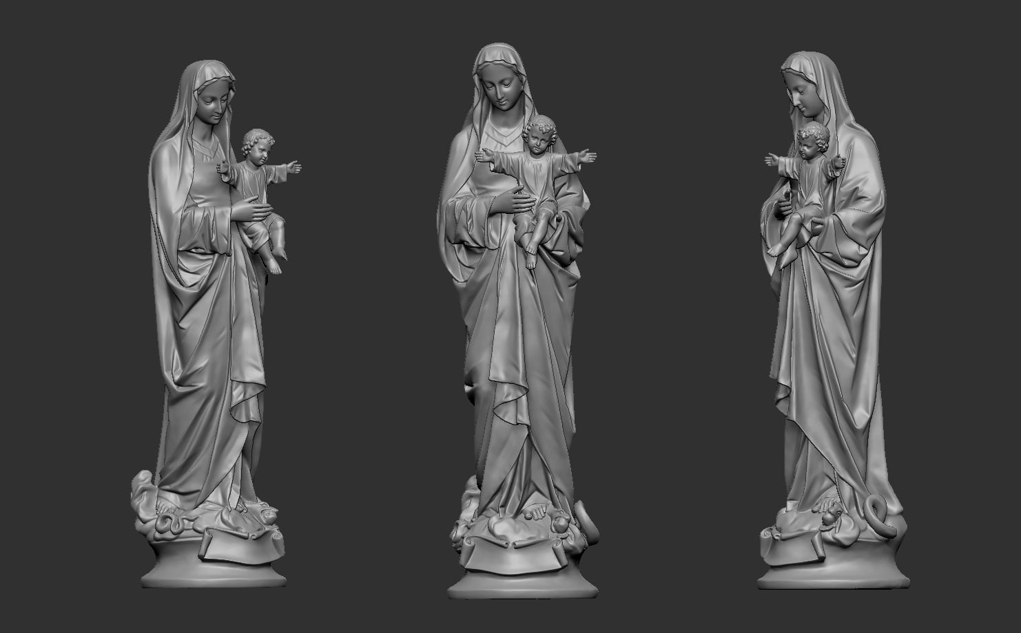 Our Lady and Child 3D Scanning STL Printable 3d model