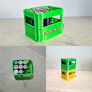 Double A battery crate #FunctionalArt 3d model