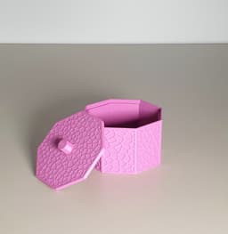 Voronoi Octobox with lid 3d model