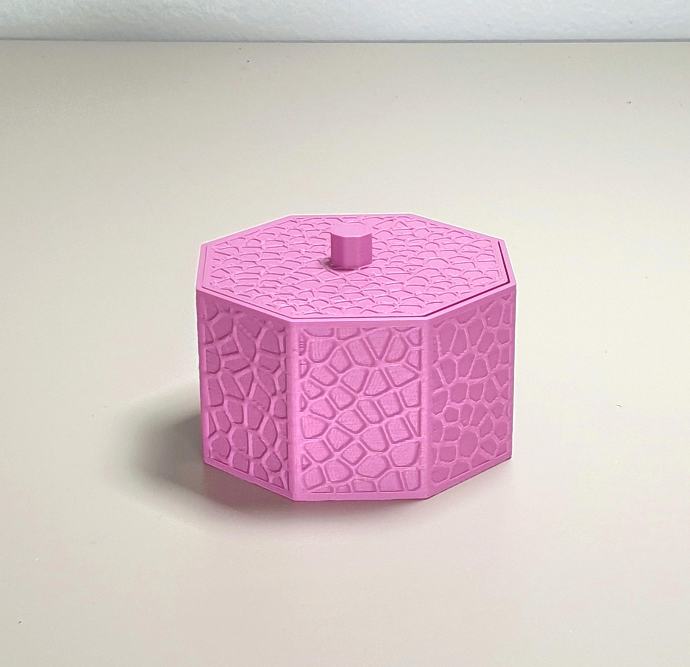 Voronoi Octobox with lid 3d model