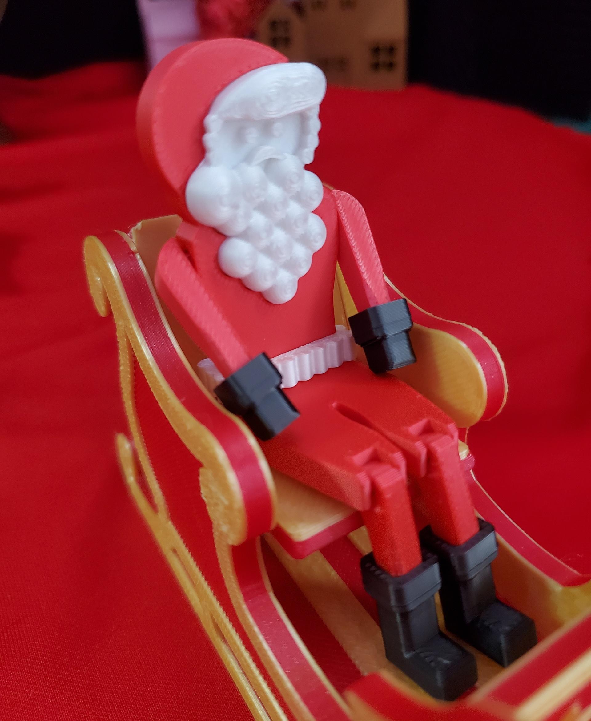 Sitting Santa Flatpack 3d model
