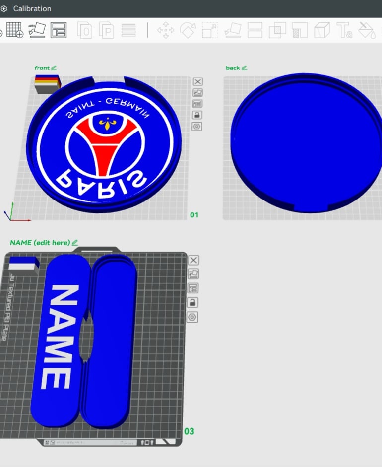 PSG Sign - LED Strip Compatible 3d model