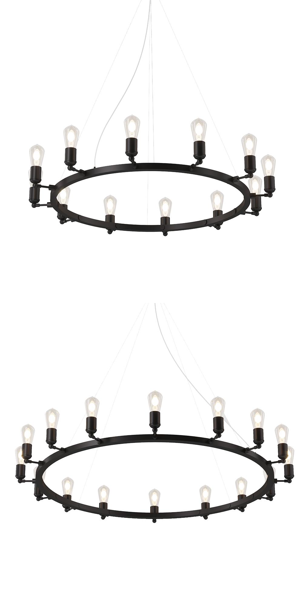 Circle lamp, SKU. 4729 by Pikartlights 3d model