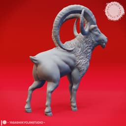 Giant Goat - Tabletop Miniature (Pre-Supported) 3d model