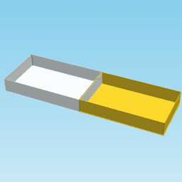 LOWER FIVE EIGHTHS BLOCK, nestable box (v1) 3d model