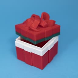 Gift Box Container (Single Color Version) 3d model