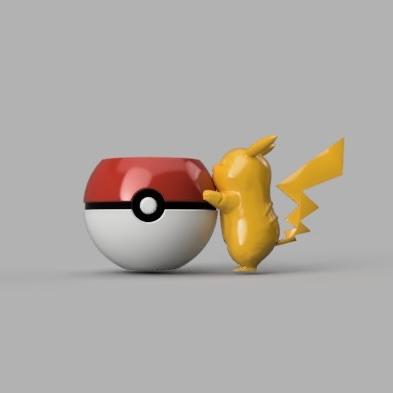 Pikachu pot 3d model