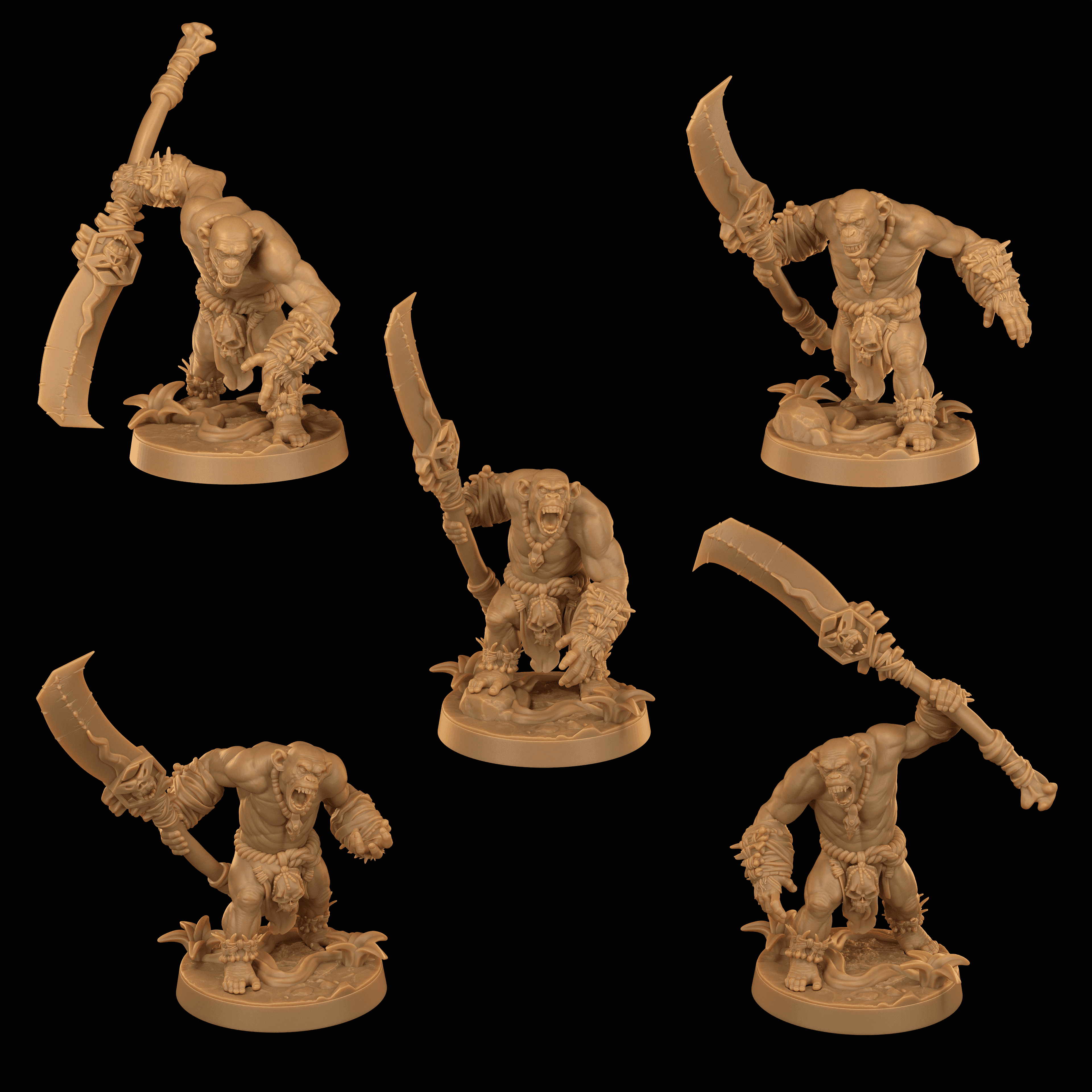 Bobokai Screamers with Glaives 3d model