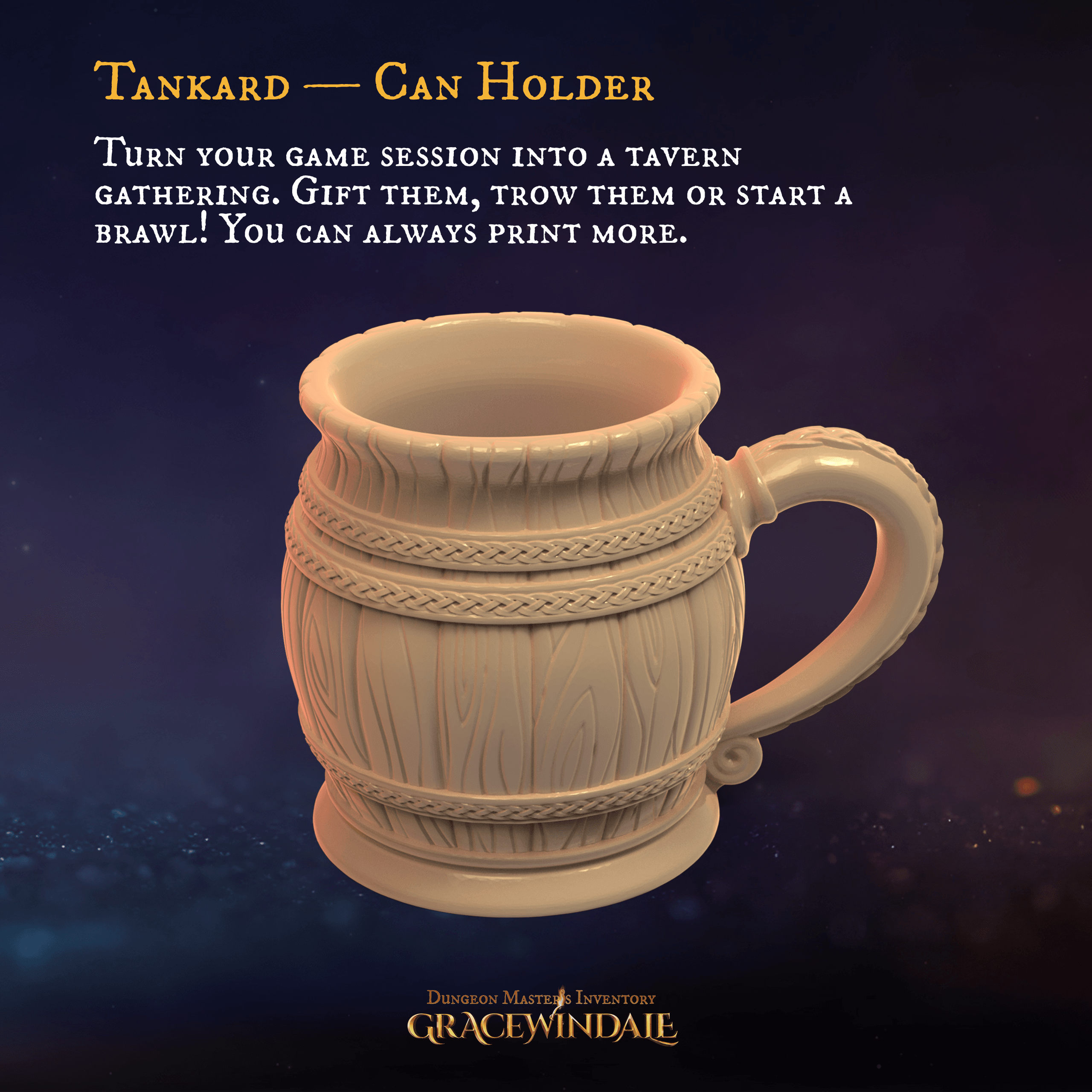 Tankard Can Holder 3d model