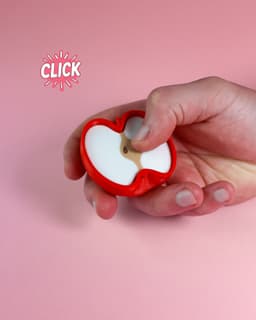 Apple and Pear Fidget Clickers Keychain 3d model