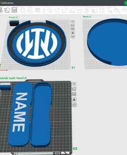 Inter Milan Sign - LED Strip Compatible 3d model