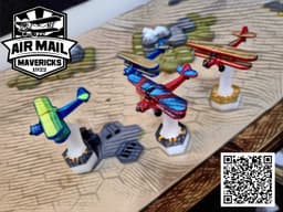 Air Mail Mavericks - open source tabletop adventure game 3d model