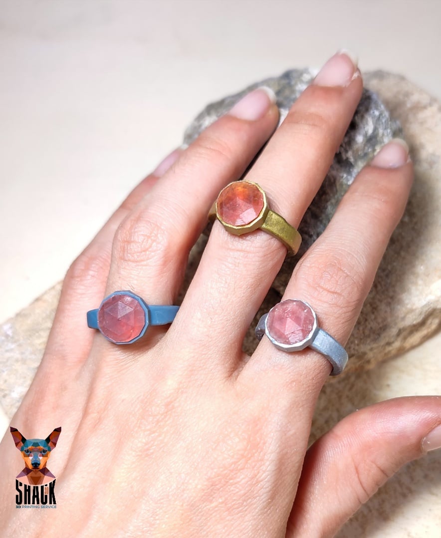RING WITH GEM 3d model