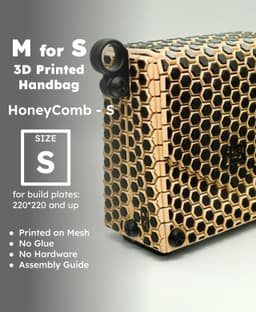 M for S Handbag - Size S - Small Honeycomb 3d model