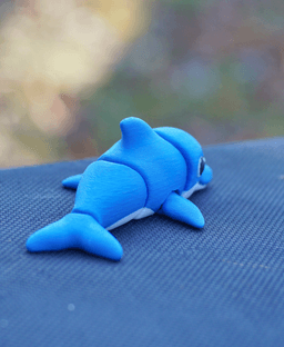 Diving Dolphin - Articulated Fidget dolphin - Ludo Animal 3d model