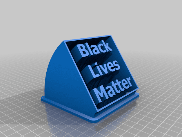 Black Lives Matter 3d model