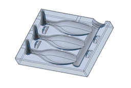 Fishing Lure Mold - Baby White Bass 3d model