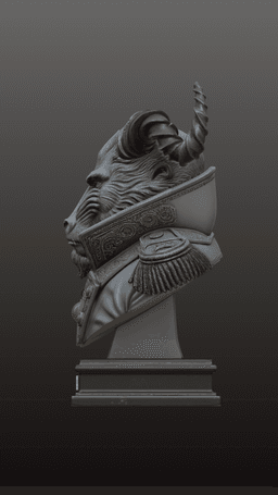 General Mandrillus_The Horned Commander 3d model
